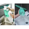 LEIFHEIT Lavavetri Dry&Clean con asta Click System 43 cm, lavavetri elettrico, bianco/turchese