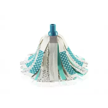 LEIFHEIT 3in1 Power Mop con tecnologia Clean Twist Spin, manico telescopico, secchio 20L, panno in microfibra, turchese/bianco