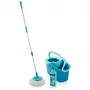 LEIFHEIT Set pulizia pavimenti Rotations-Disc-Mop Ergo con Power Cleaner 1L