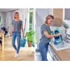 LEIFHEIT Set pulizia pavimenti Rotations-Disc-Mop Ergo con Power Cleaner 1L