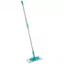 LEIFHEIT PowerClean M spazzola per pavimenti con asta telescopica, 33 cm, verde/grigio