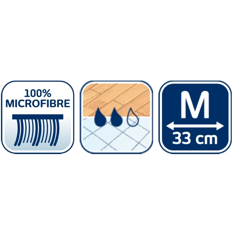 Leifheit Clean & Compact M panno in microfibra di ricambio per mocio