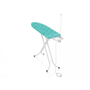 LEIFHEIT Air Board M Compact Plus asse da stiro 120x38 cm con tecnologia Thermo-Reflect, regolabile in altezza 75-95 cm, pieghevole, copertura in cotone