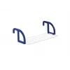 LEIFHEIT Classic stendibiancheria pensile 25 | 25 m di stenditura | stendibiancheria a ali da terra | acciaio rivestito e plastica | bianco/blu | interno/esterno