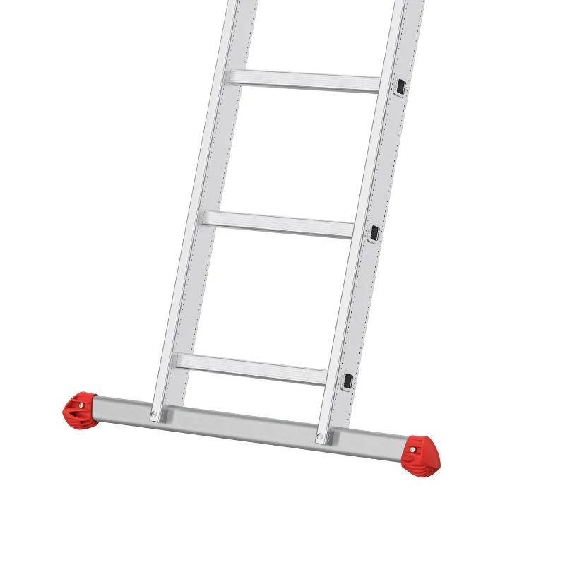 Hailo ProfiStep duo 7218-007 scala a castello in alluminio, 2x25 gradini, altezza di lavoro max. 9,5 m, argento