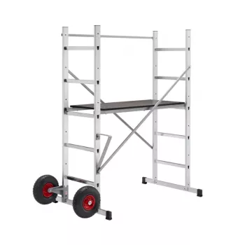 HAILO Gerüst HobbyStep H3 acciaio 2x5 gradini piattaforma di lavoro pieghevole