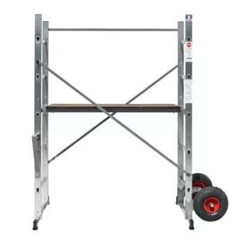HAILO Gerüst HobbyStep H3 acciaio 2x5 gradini piattaforma di lavoro pieghevole