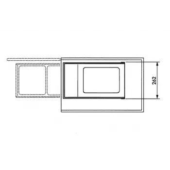 HAILO Multi-Box Duo L sistema rifiuti sottotop, 2x14L, bianco