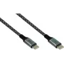 GoodConnections cavo a spirale USB 2.0 magnetico 60W USB-C a USB-C, nero/bianco, 1 m 2060-MT010SW