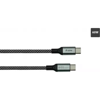 GoodConnections cavo a spirale USB 2.0 magnetico 60W USB-C a USB-C, nero/bianco, 1 m 2060-MT010SW