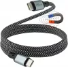 GoodConnections cavo a spirale USB 2.0 magnetico 60W USB-C a USB-C, nero/bianco, 1 m 2060-MT010SW