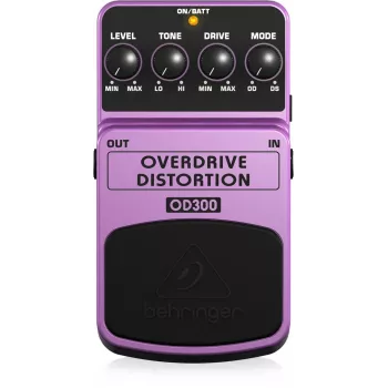 Behringer OD300 pedale effetto overdrive/distortion viola, nero