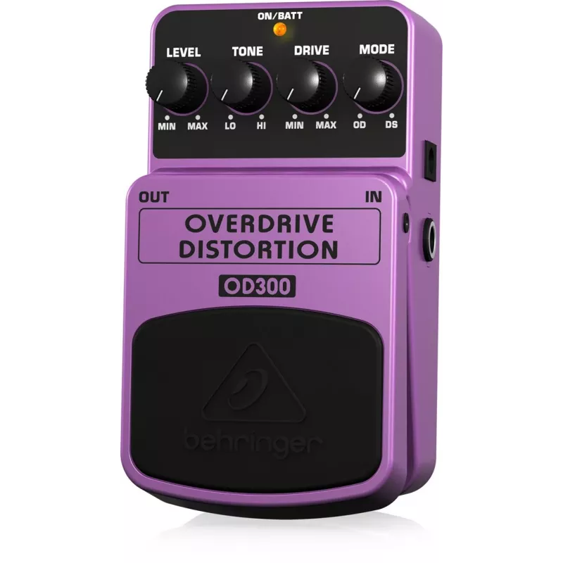 Behringer OD300 pedale effetto overdrive/distortion viola, nero