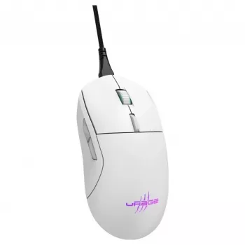 Hama uRage Reaper 250 mouse da gaming, con filo, ottico, 6200 DPI, 6 tasti, RGB, bianco
