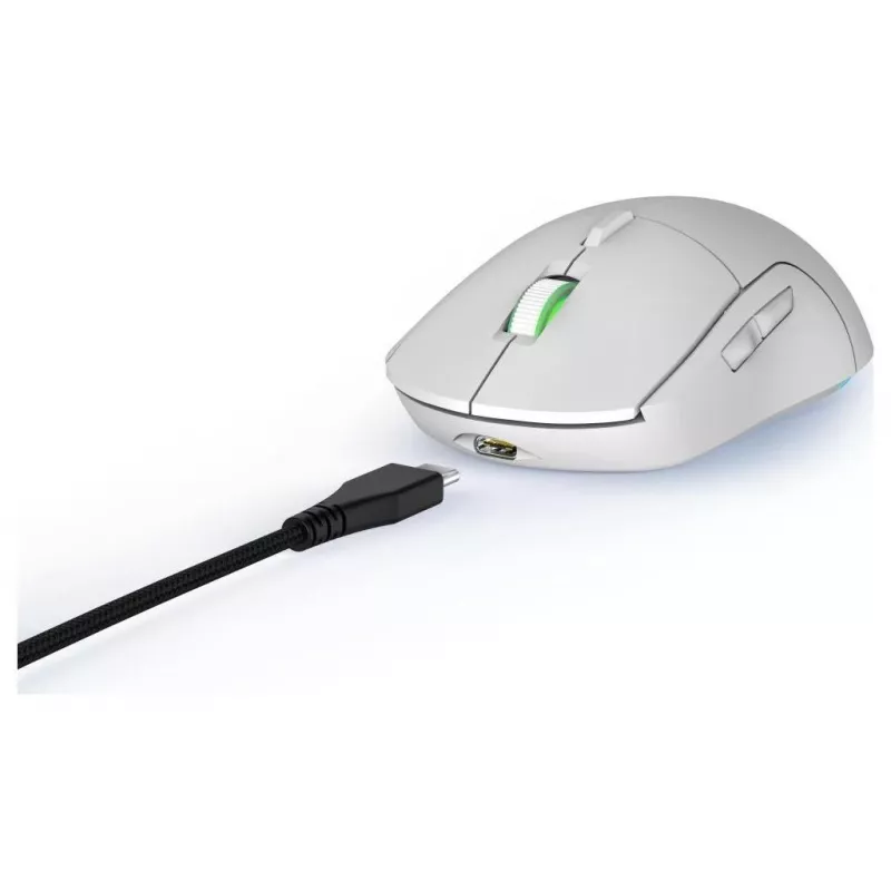 Hama uRage Reaper 250 mouse da gaming, con filo, ottico, 6200 DPI, 6 tasti, RGB, bianco
