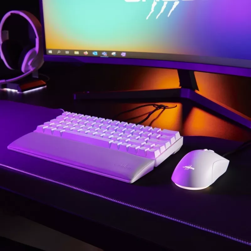 Hama uRage Reaper 250 mouse da gaming, con filo, ottico, 6200 DPI, 6 tasti, RGB, bianco