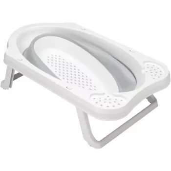 KEEEPER vaschetta da bagno per neonati pieghevole Maja Pure 48x82x23,5 cm grigio
