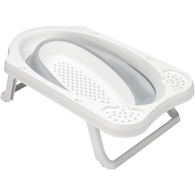 KEEEPER vaschetta da bagno per neonati pieghevole Maja Pure 48x82x23,5 cm grigio
