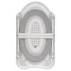 KEEEPER vaschetta da bagno per neonati pieghevole Maja Pure 48x82x23,5 cm grigio