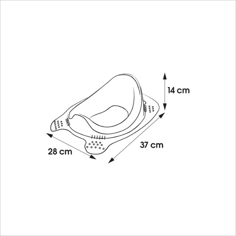 keeeper riduttore wc Comfort Zuza Pure blu 37x28x14 cm