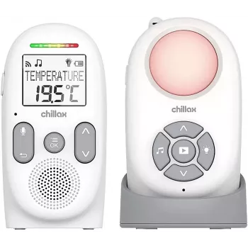 Chillax CB360 audio babyphone DECT portatile, 120 canali, bianco