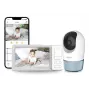Chillax DM568 videocitofono baby Wi-Fi & FHSS con display 5 inch, telecamera orientabile, visione notturna, funzione intercom, sensore di temperatura, ninne nanne e app Hubble