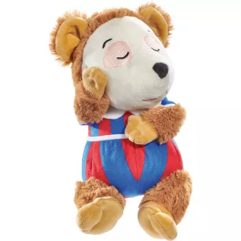 SCHMIDT SPIELE Bobo Siebenschläfer peluche da sonno, 38 cm, marrone e beige, morbido poliestere, certificato CE, per neonati e bambini piccoli