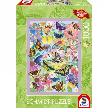 Schmidt Spiele Schmetterlingstreiben puzzle 1000 pezzi
