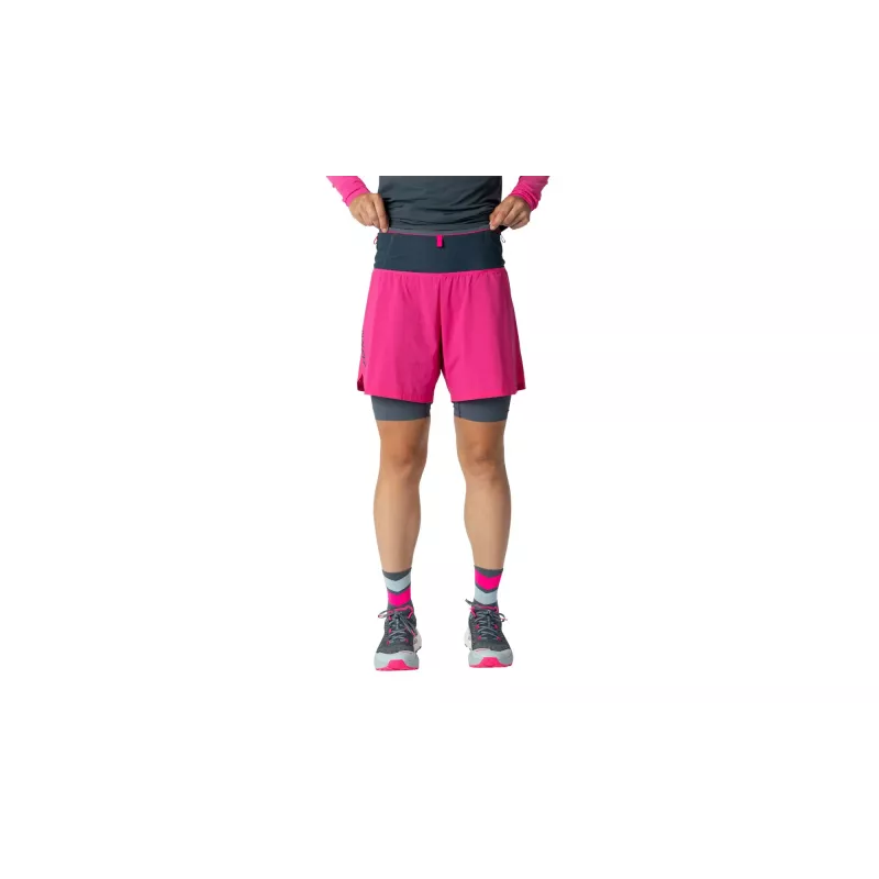 Salewa Dynafit Ultra 2/1 pantaloncini running donna Pink Glo XS
