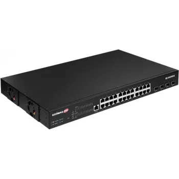 Edimax Pro GS-5424PLX switch smart Gigabit PoE+ 24 porte con 4 uplink 10G SFP+, budget 400W, gestione L2+, rackmount