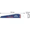 Bosch EXPERT Multi Material lama per seghetto alternativo 2608902332 S959XHM, carburo, 150 mm, 6 TPI