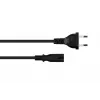 Kabelmeister cavo di alimentazione Euro Type-C a IEC C7, 0,75 m, nero