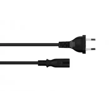 Kabelmeister cavo di alimentazione Euro Type-C a IEC C7, 0,75 m, nero