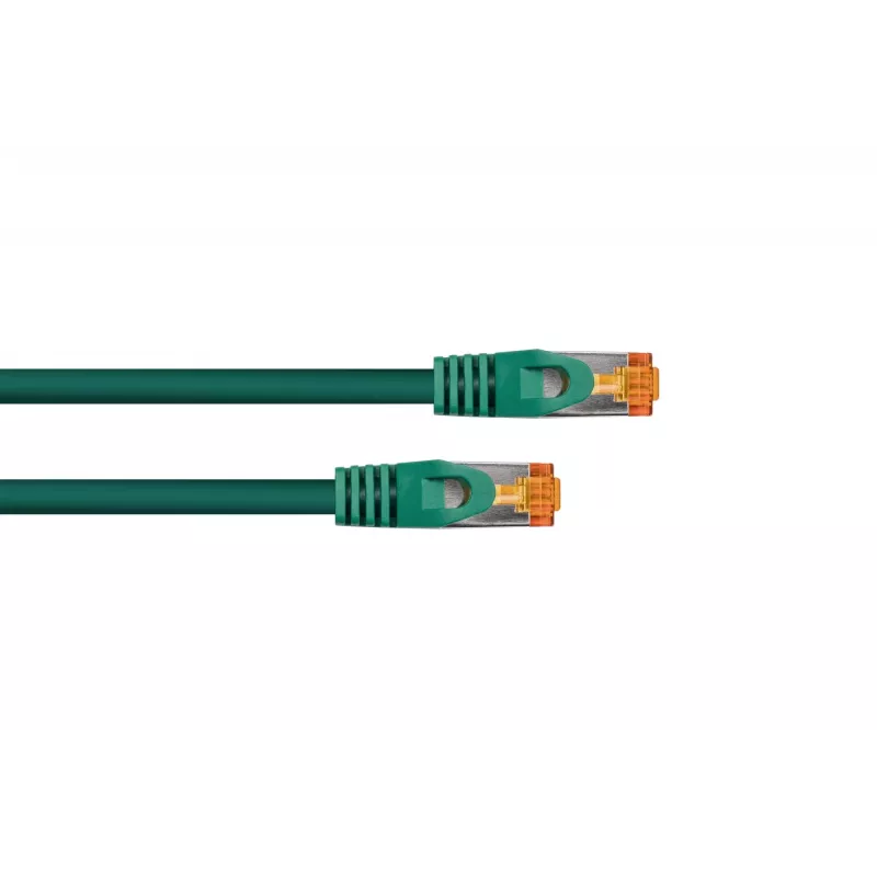 Kabelmeister cavo patch Cat.7 S/FTP, guaina TPE, verde, 0,15 m