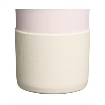 STANLEY The Quencher Boot + Strohhalm-Topper set, accessorio protettivo in silicone per tumbler 1,18L, Light Cream