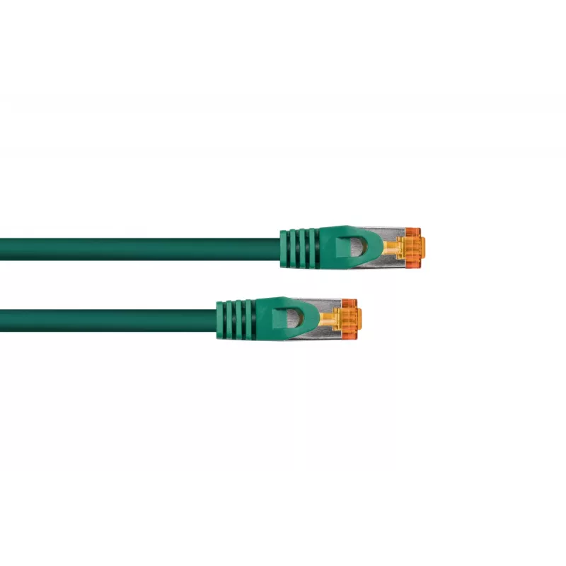 KABELMEISTER cavo patch Cat.7 S/FTP, RJ45, TPE senza alogeni, verde, 0,25m