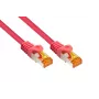 Kabelmeister cavo patch Cat.7 S/FTP, RJ45, TPE senza alogeni, magenta, 1m