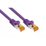 Kabelmeister Cavo patch Cat.7 S/FTP, guaina TPE, senza alogeni, viola, 15 m