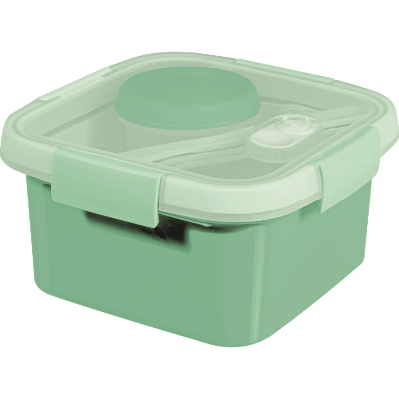 CURVER Lunch Kit Square 1,1L Smart To Go Mix contenitore per alimenti