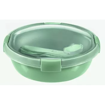 CURVER Smart Eco To Go Lunchbox rotonda, 1 L, Ø20x7 cm, Soft Green