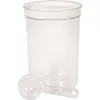 Curver Petlife Ciotola rotonda per animali con cucchiaio, 1,7 L, bianco