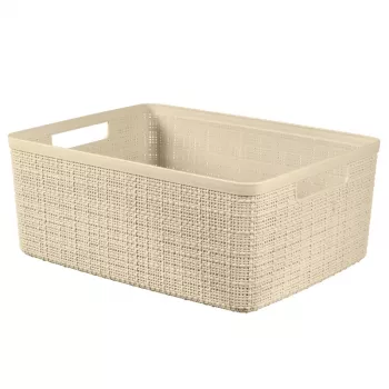 Curver Cesto Jute M 12L 36x28x15cm crema