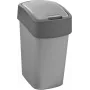 CURVER Flip Bin 9L Cestino rifiuti Argento/Grigio