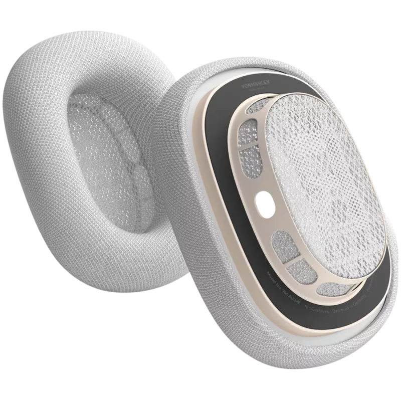 VONMÄHLEN Cuscinetti per AirPods Max, Grigio chiaro