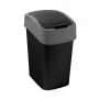CURVER Flip Bin 9L Cestino rifiuti Nero/Argento