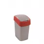 CURVER Flip Bin 25L Cestino rifiuti Argento/Rosso