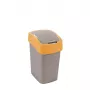 Curver Flip Bin pattumiera 25L, argento/giallo