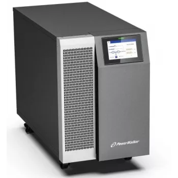 PowerWalker VFI 30K TAP PF1 3/3 BE UPS online doppia conversione, 30kVA/30kW, ingresso/uscita trifase, Tower, batterie esterne
