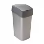 CURVER Flip Bin 45L Cestino rifiuti Argento/Grigio