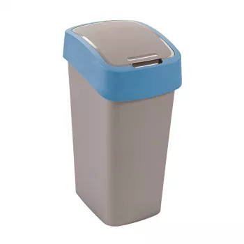 CURVER Flip Bin 45L Cestino rifiuti Argento/Blu